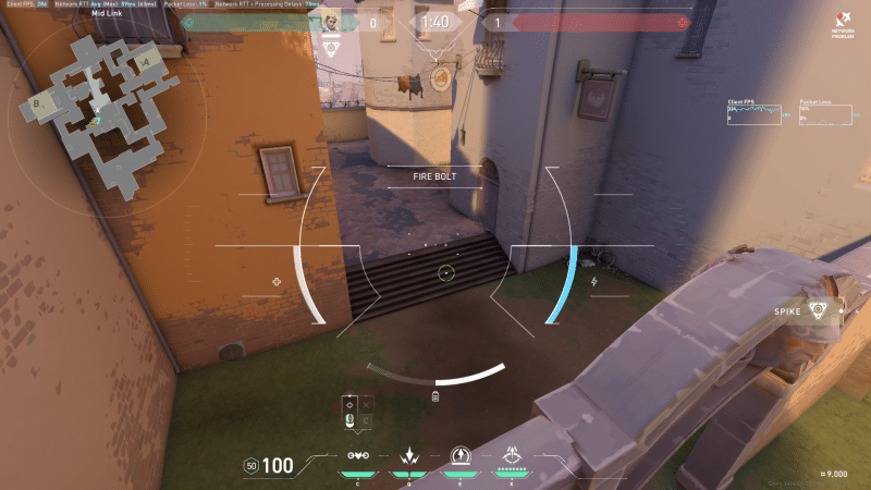 A Duelist agent dashing into a bombsite to create space for the attacking team